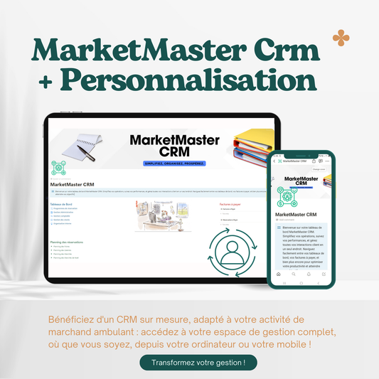 Marketmaster CRM sur Mesure : La Solution Idéale pour Les commerçants Ambulants